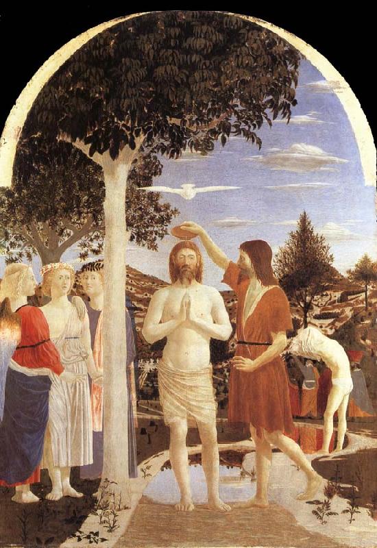 Piero della Francesca The christening of Christ